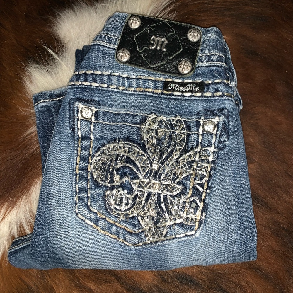 Womens Miss Me Fluer de lis